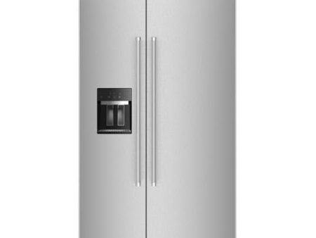 KitchenAid 42-inch, 25.1 cu. ft. Built-in Side-by-Side Refrigerator with External Water and Ice Dispensing System KBSD702MPS on Sale