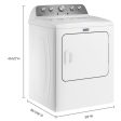 Maytag 7.0 cu. ft. Gas Dryer with Moisture Sensing MGD5430MW Supply