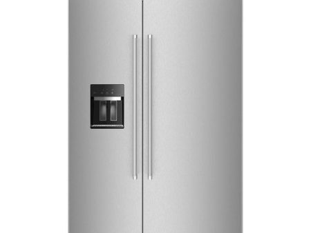 KitchenAid 48-inch, 29.4 cu. ft. Built-in Side-by-Side Refrigerator with External Water and Ice Dispensing System KBSD708MPS Online Hot Sale