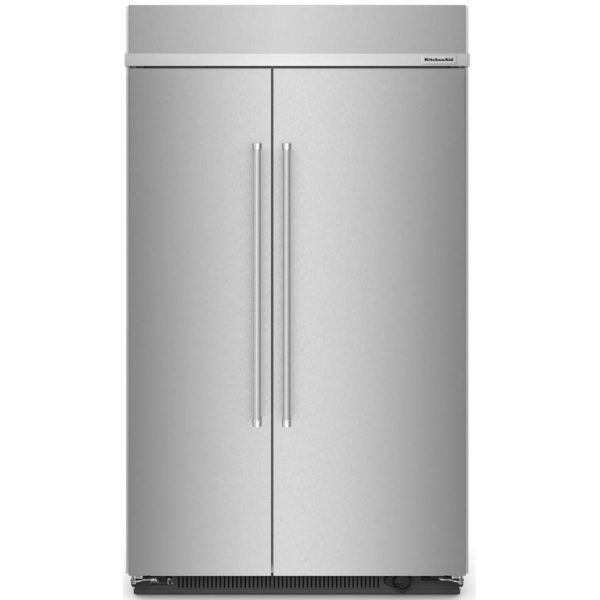 KitchenAid 48-inch, 30 cu. ft. Built-in Side-by-Side Refrigerator with Internal Ice Maker KBSN708MPS Online