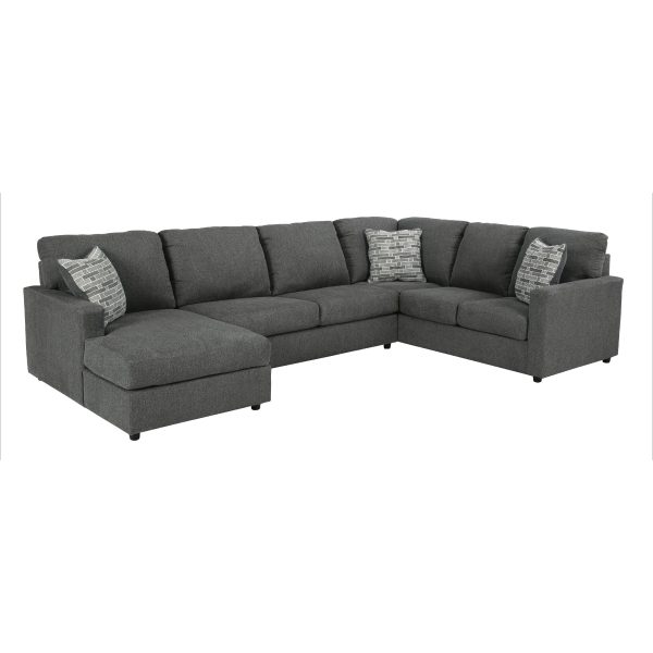 Signature Design by Ashley Edenfield Fabric 3 pc Sectional 2900316 2900334 2900349 For Cheap