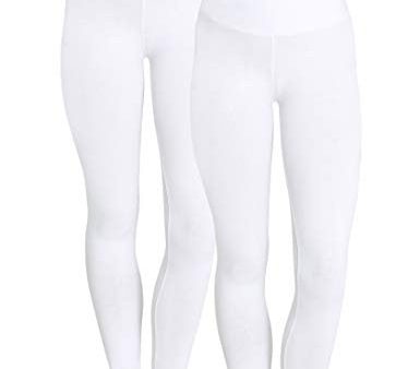 Berydale Hochbund Leggings, Blanco Weiß), 36 (Talla del fabricante: X-Small), Pack de 2 Online Sale