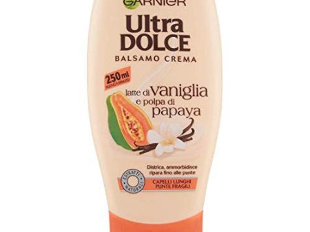 Acondicionador Garnier con leche de vainilla y pulpa de papaya para cabello largo y frágil, 250 ml Supply