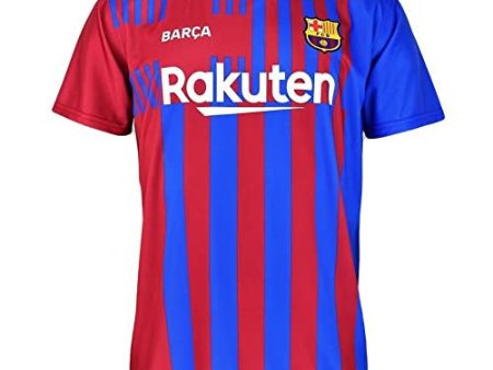 Fc. Barcelona Camiseta Adulto 1ª EQ. Temporada 2021-22 - Producto con Licencia - 100% Poliéster - Dorsal Liso - Talla S Reacondicionado For Sale