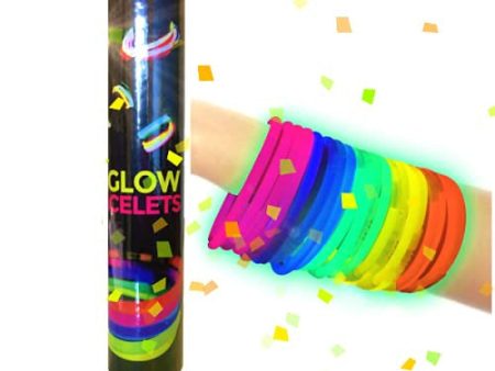 100 Pulseras Luminosas Glow Pack Multicolor Fluorescentes Fiestas Cumpleaños Bodas Embalaje Deteriorado For Sale