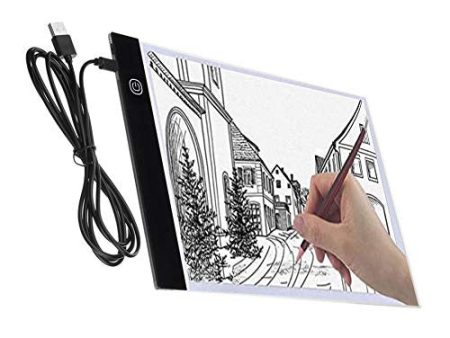 Satisfr Tableta luminosa A4 súper delgada Conexión USB Luz LED Placa de iluminación para dibujo o copia, 3 niveaux de luminosité Reacondicionado Cheap